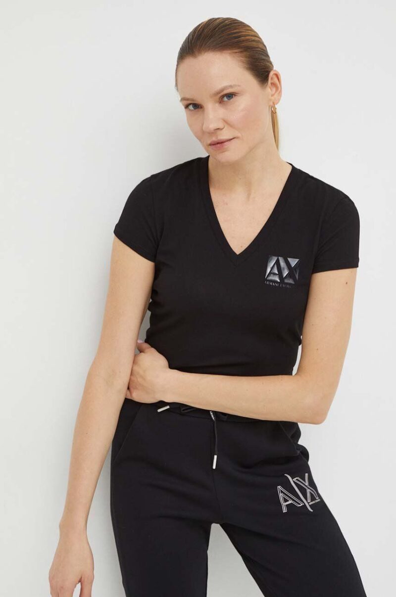 Armani Exchange tricou din bumbac femei