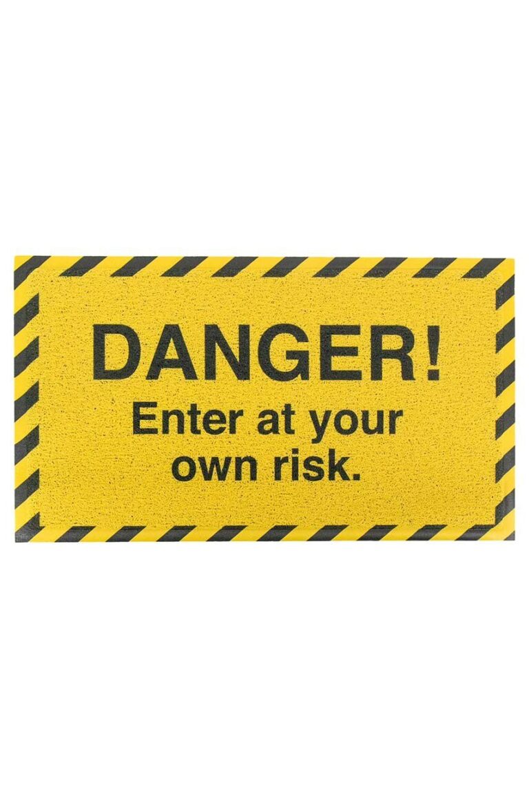 Artsy Doormats pres Danger Enter At Your Own 70 x 40 cm