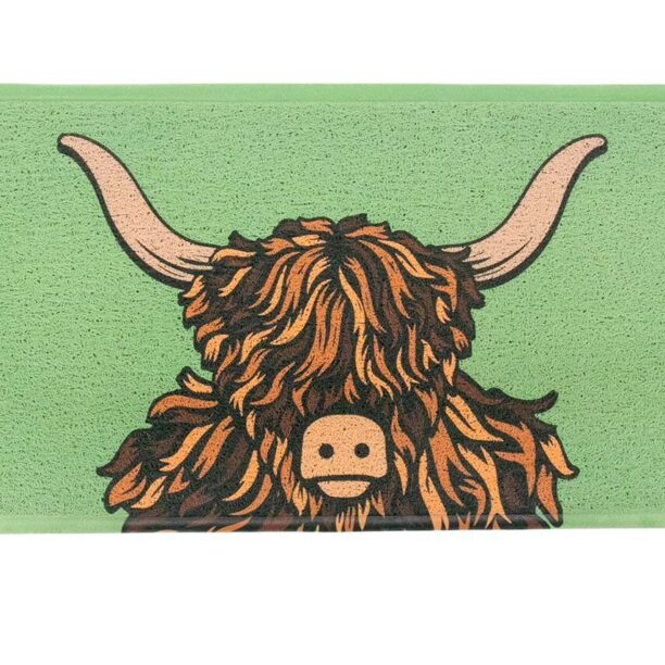 Artsy Doormats pres Highland Cow Door