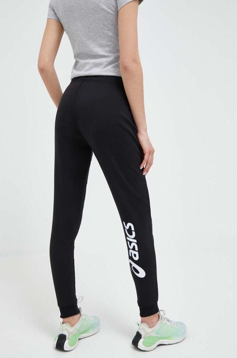 Asics pantaloni de trening culoarea negru