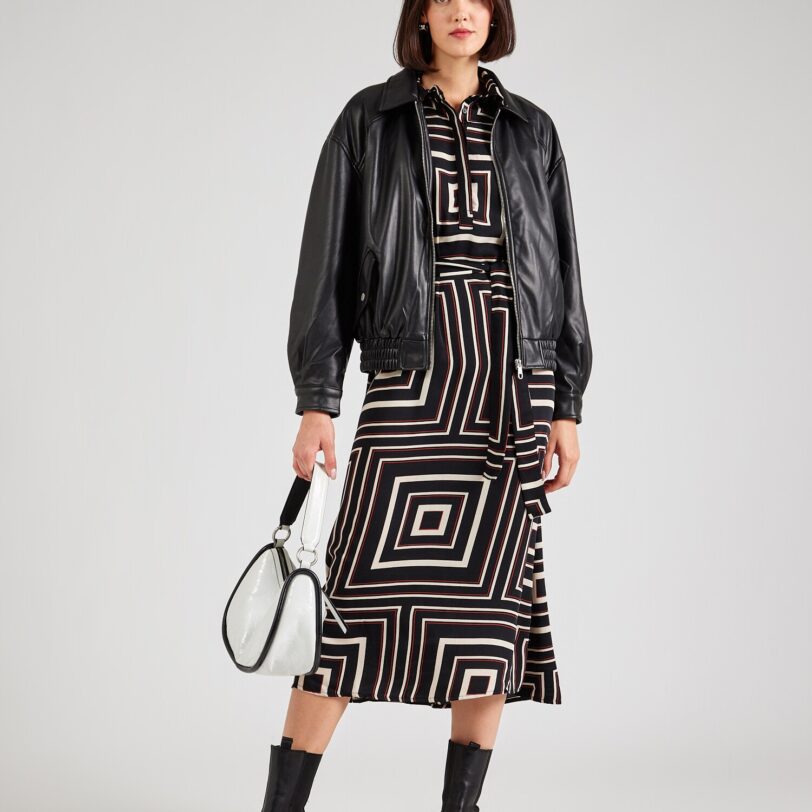 Cumpăra Aware Rochie tip bluză 'VMMARA'  negru / alb / alb lână