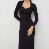 BA&SH rochie culoarea negru