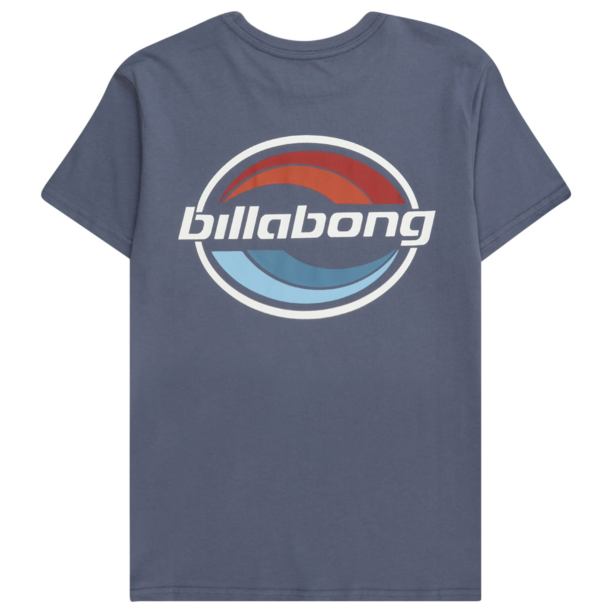 BILLABONG Tricou funcțional 'WALLED'  albastru fumuriu / portocaliu / roșu / alb