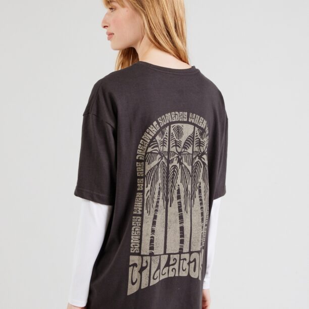 BILLABONG Tricou supradimensional 'WE ARE DREAMING'  gri taupe / negru preţ