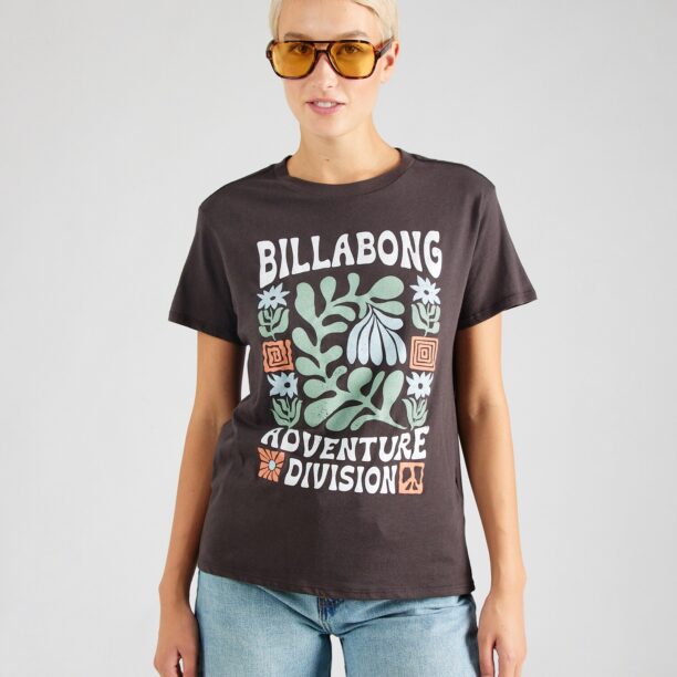 BILLABONG Tricou  verde / portocaliu / negru / alb