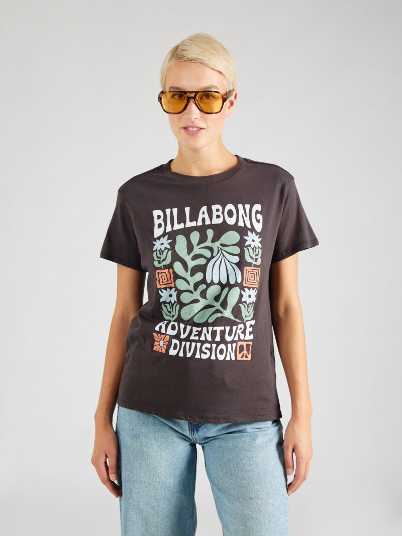 BILLABONG Tricou  verde / portocaliu / negru / alb