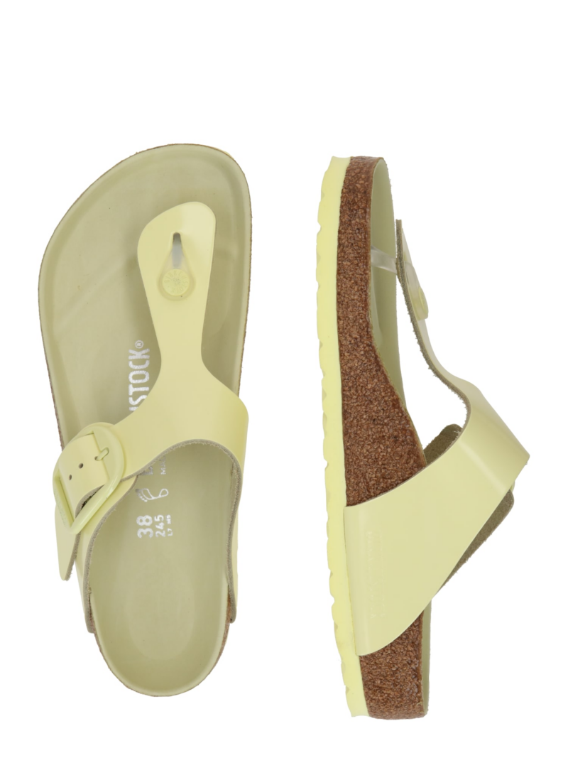 BIRKENSTOCK Flip-flops 'Gizeh'  verde limetă