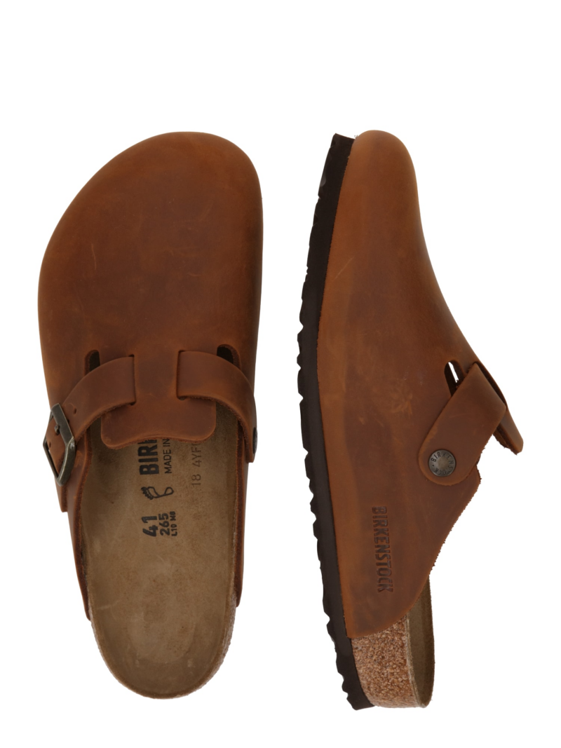 BIRKENSTOCK Saboți 'Boston LEOI'  maro coniac