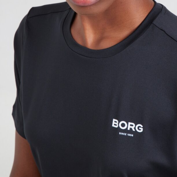 Preţ BJÖRN BORG Tricou funcțional 'ESSENTIAL'  negru / alb