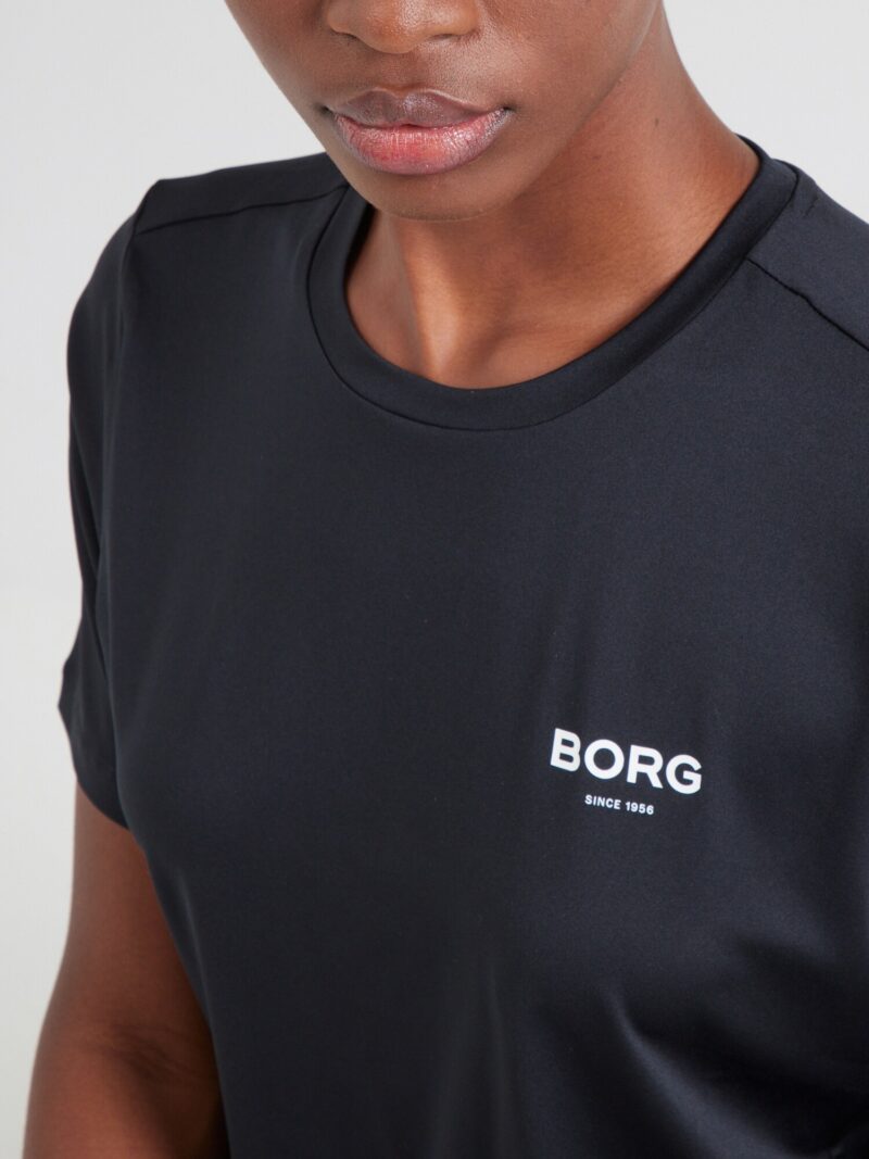 Preţ BJÖRN BORG Tricou funcțional 'ESSENTIAL'  negru / alb