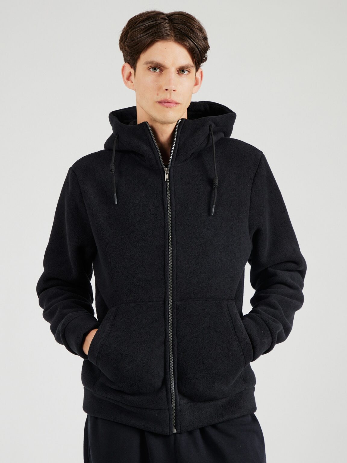 BLEND Jachetă  fleece  negru