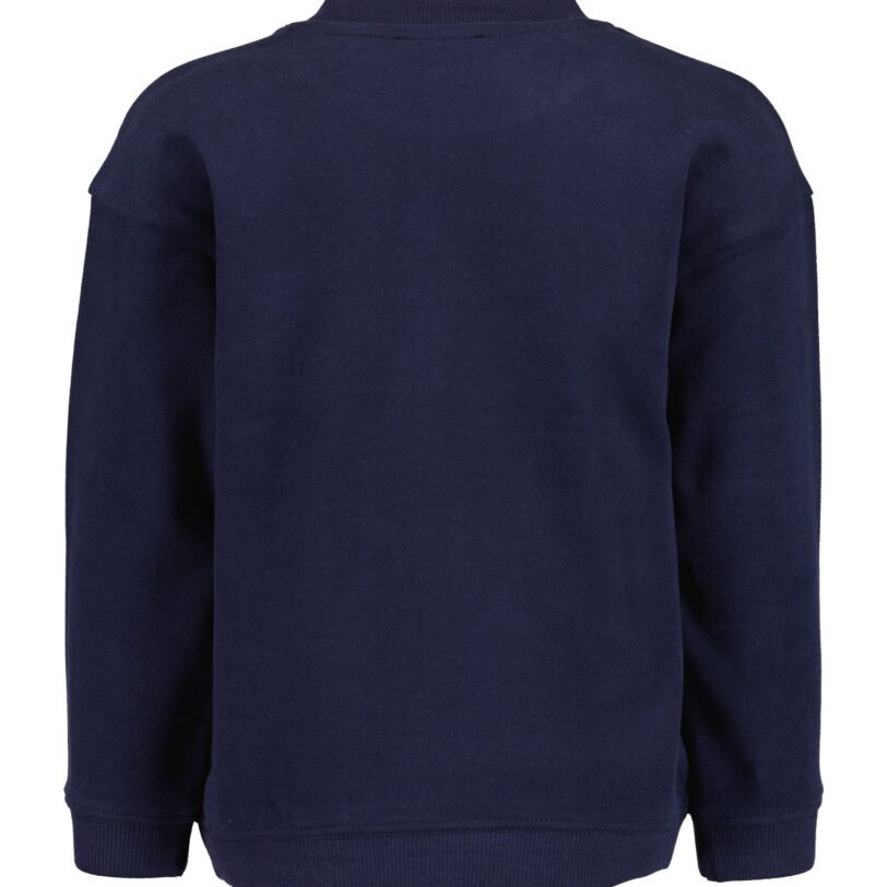 BLUE SEVEN Bluză de molton  albastru noapte / galben / verde pin / portocaliu