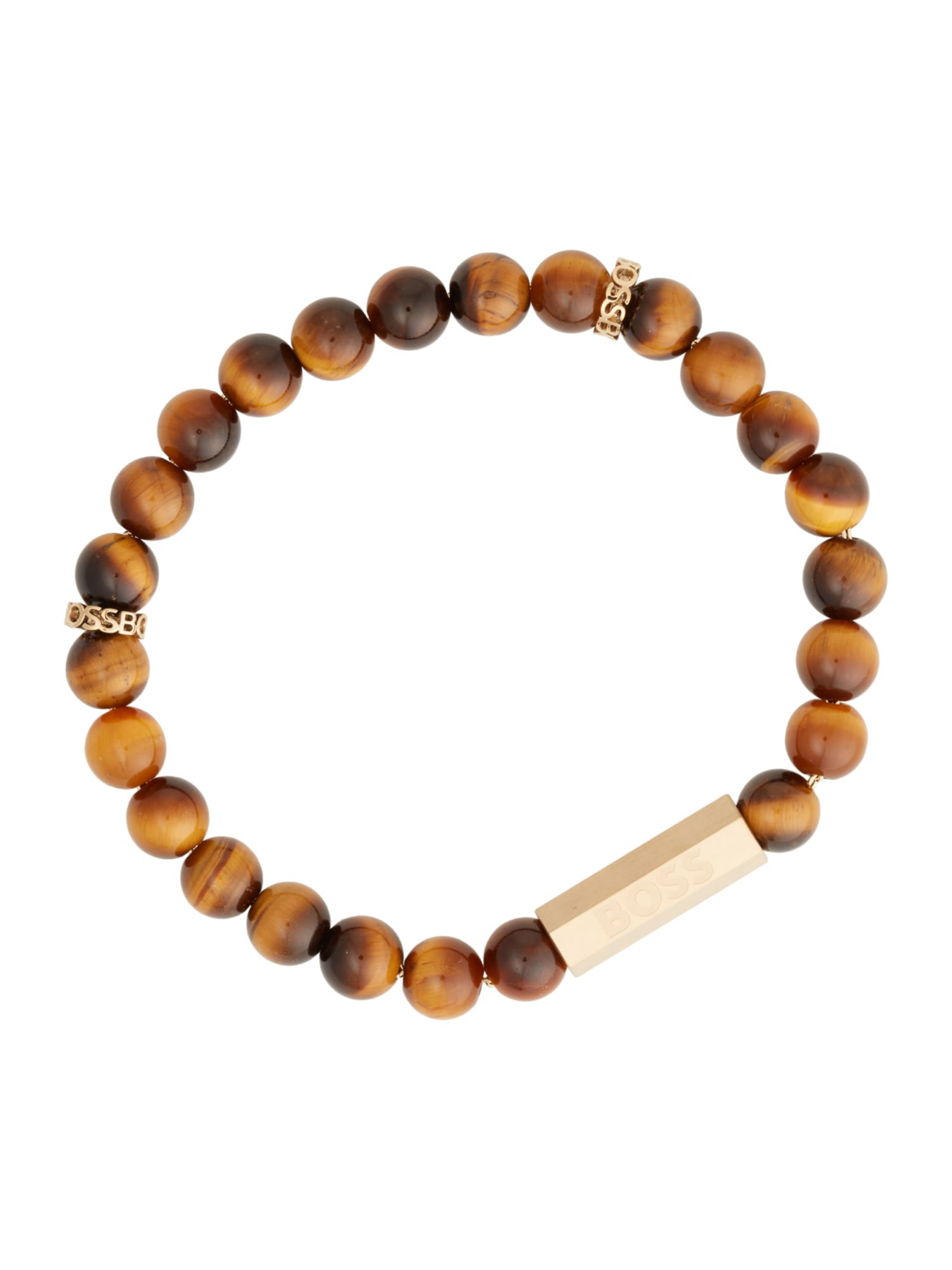 BOSS Brățară  maro caramel / ombră / auriu