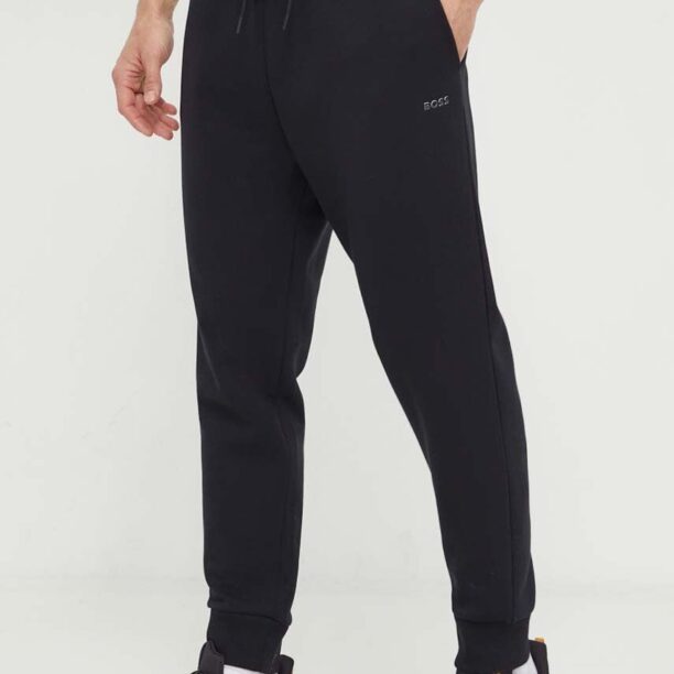 BOSS Green pantaloni de trening culoarea negru