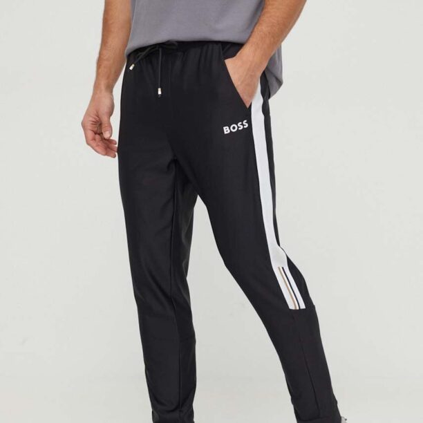 BOSS Green pantaloni de trening culoarea negru