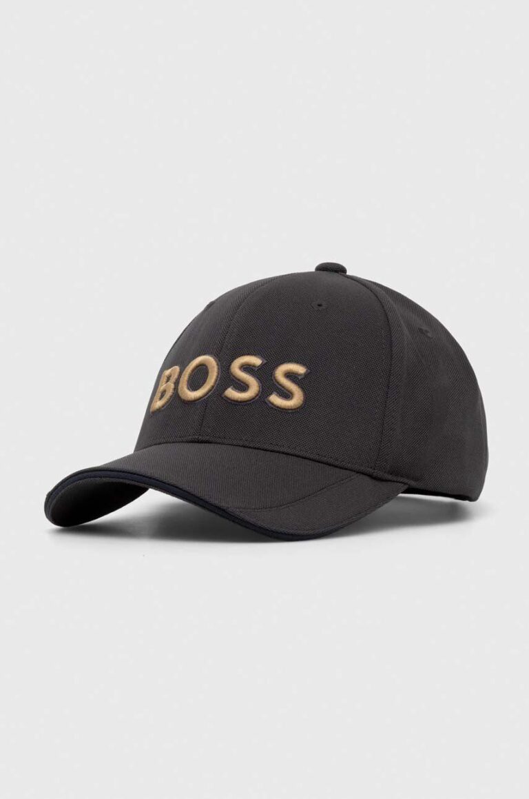 BOSS Green șapcă culoarea negru