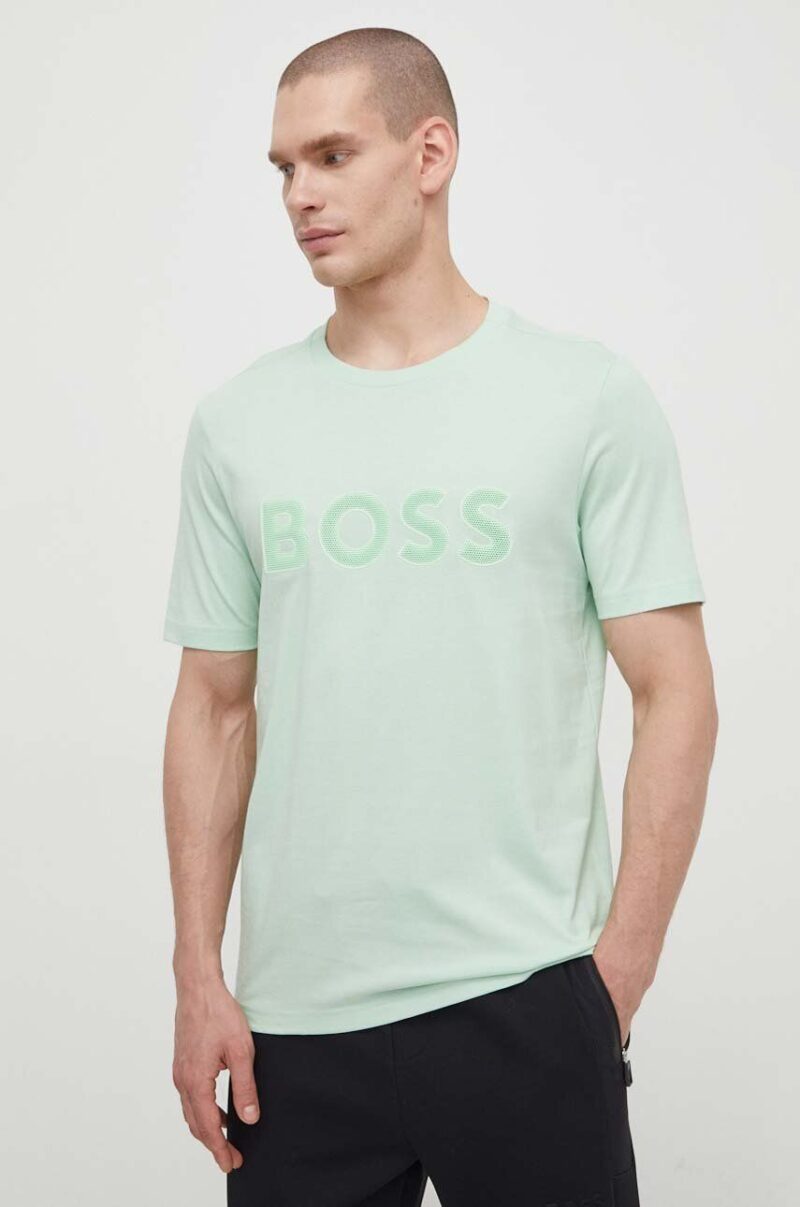 BOSS Green tricou din bumbac bărbați