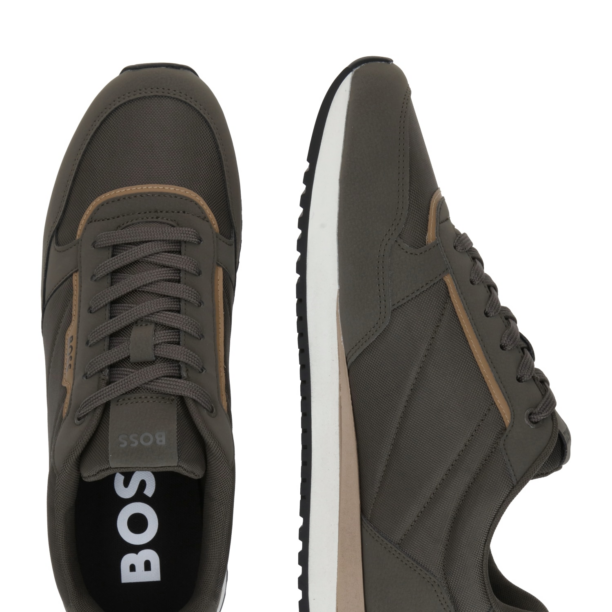 BOSS Sneaker low 'Kai'  maro cappuccino / oliv / negru