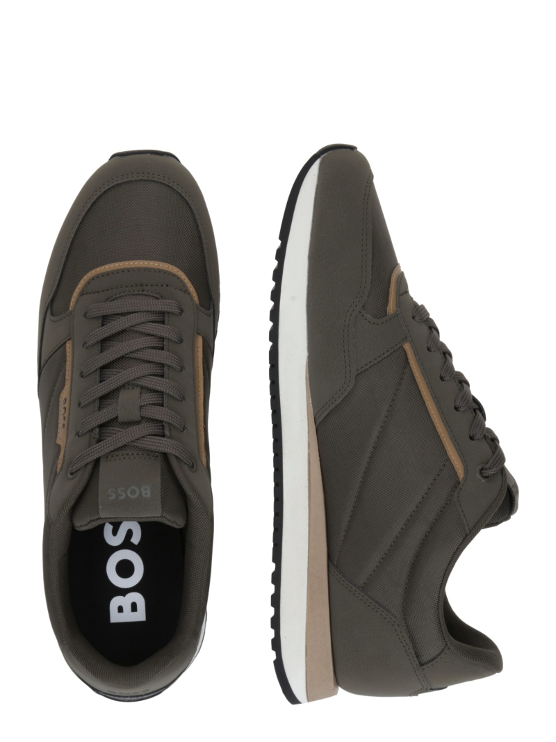 BOSS Sneaker low 'Kai'  maro cappuccino / oliv / negru