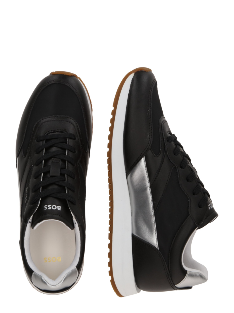 BOSS Sneaker low 'Kai'  negru / argintiu