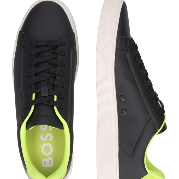 BOSS Sneaker low 'Rhys'  albastru marin / gri închis / verde măr