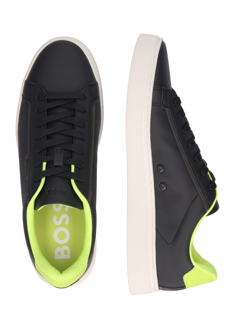 BOSS Sneaker low 'Rhys'  albastru marin / gri închis / verde măr