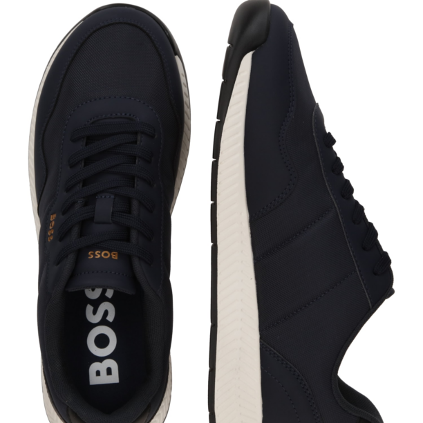 BOSS Sneaker low 'Titanium'  albastru închis / auriu