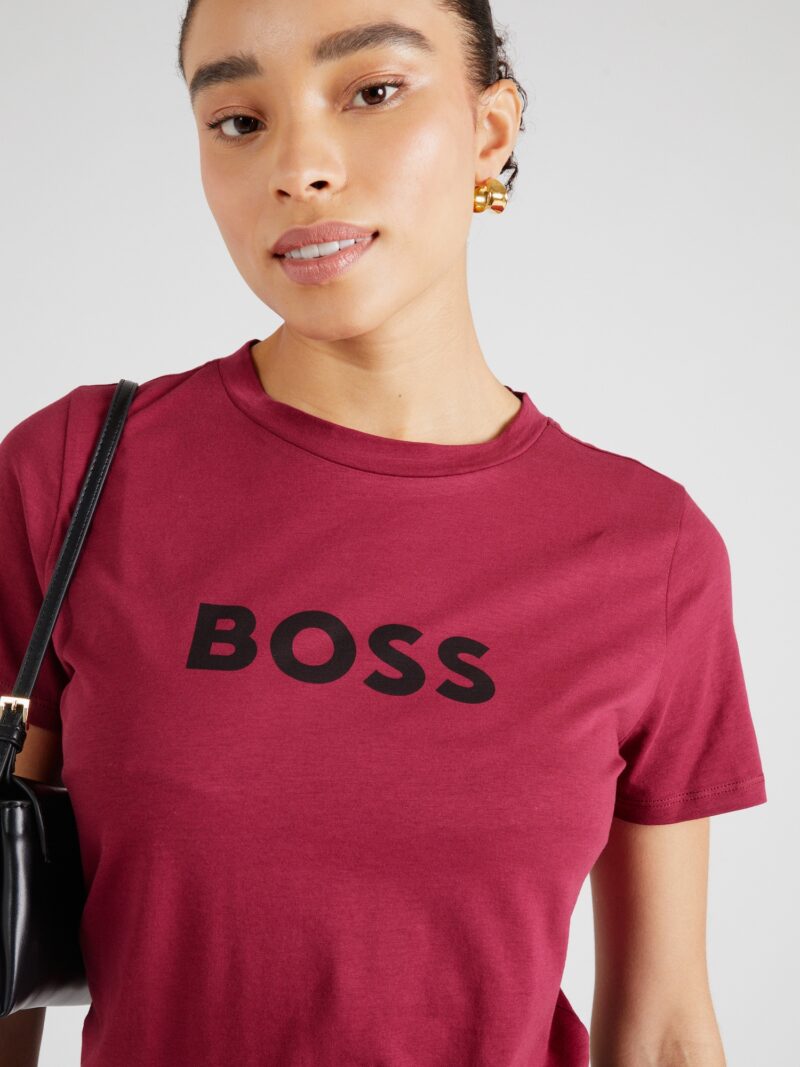 Preţ BOSS Tricou 'Elogo_5'  roșu burgundy / negru