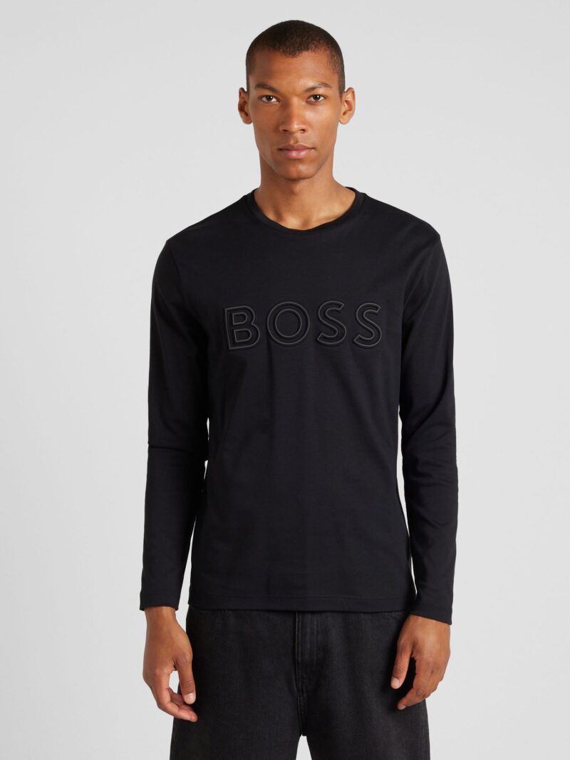 BOSS Tricou 'Togn 1'  gri / negru