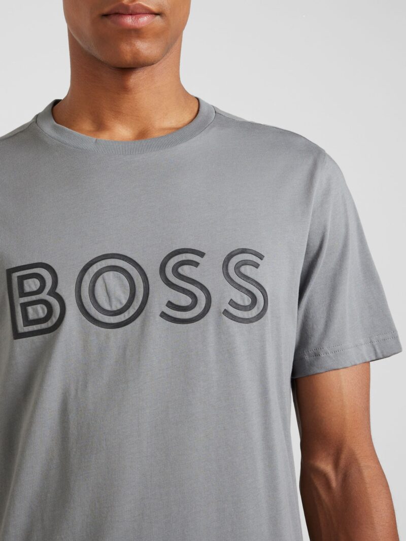 BOSS Tricou  gri / negru preţ