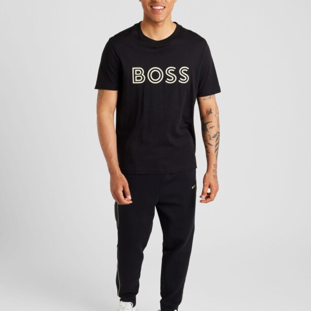 BOSS Tricou  negru / alb preţ