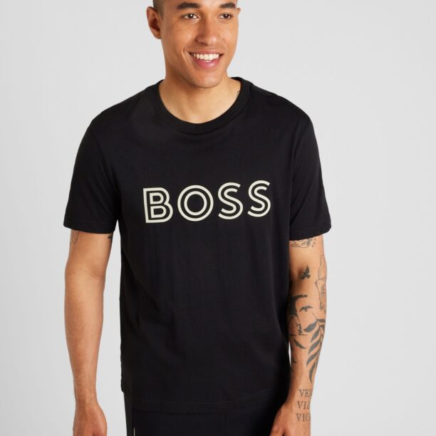 Preţ BOSS Tricou  negru / alb