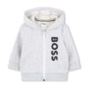 BOSS bluza bebe culoarea gri