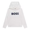 BOSS bluza copii culoarea alb