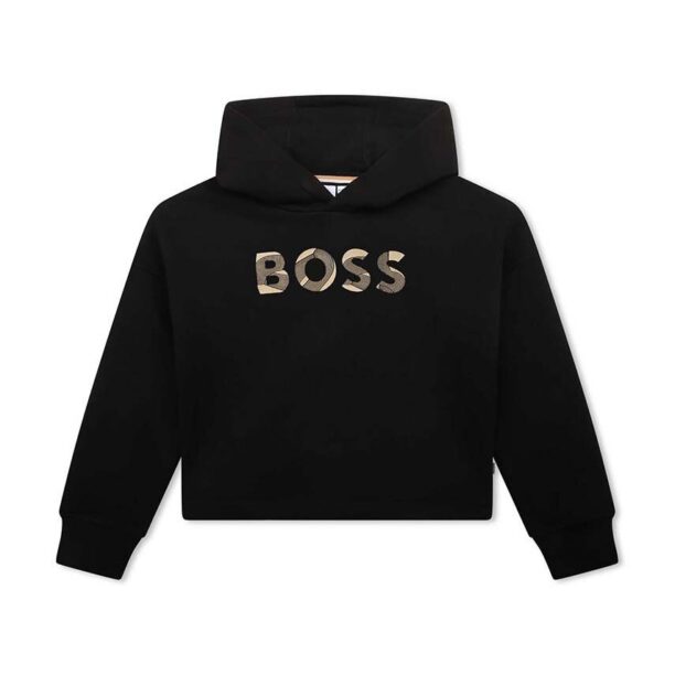 BOSS bluza copii culoarea negru