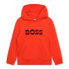 BOSS bluza copii culoarea rosu