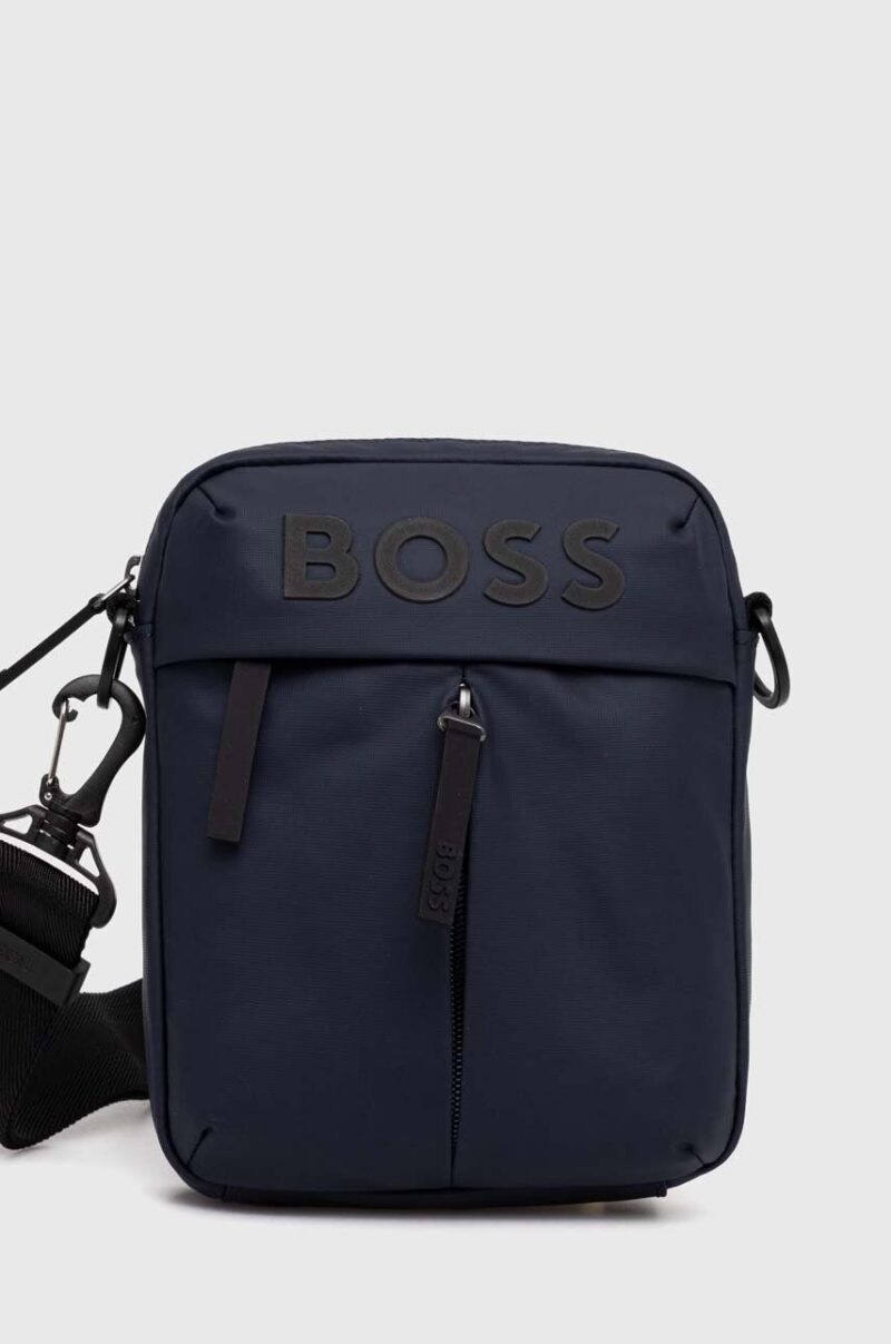 BOSS borseta culoarea albastru marin