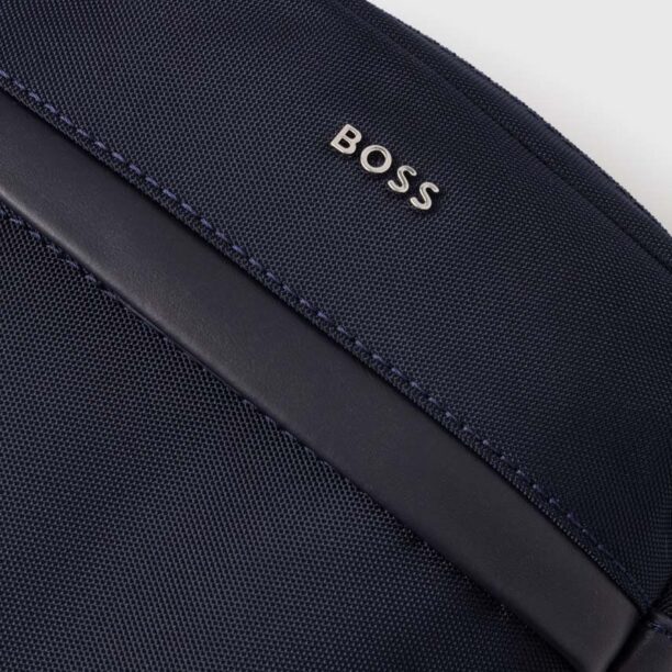 BOSS borseta culoarea negru preţ