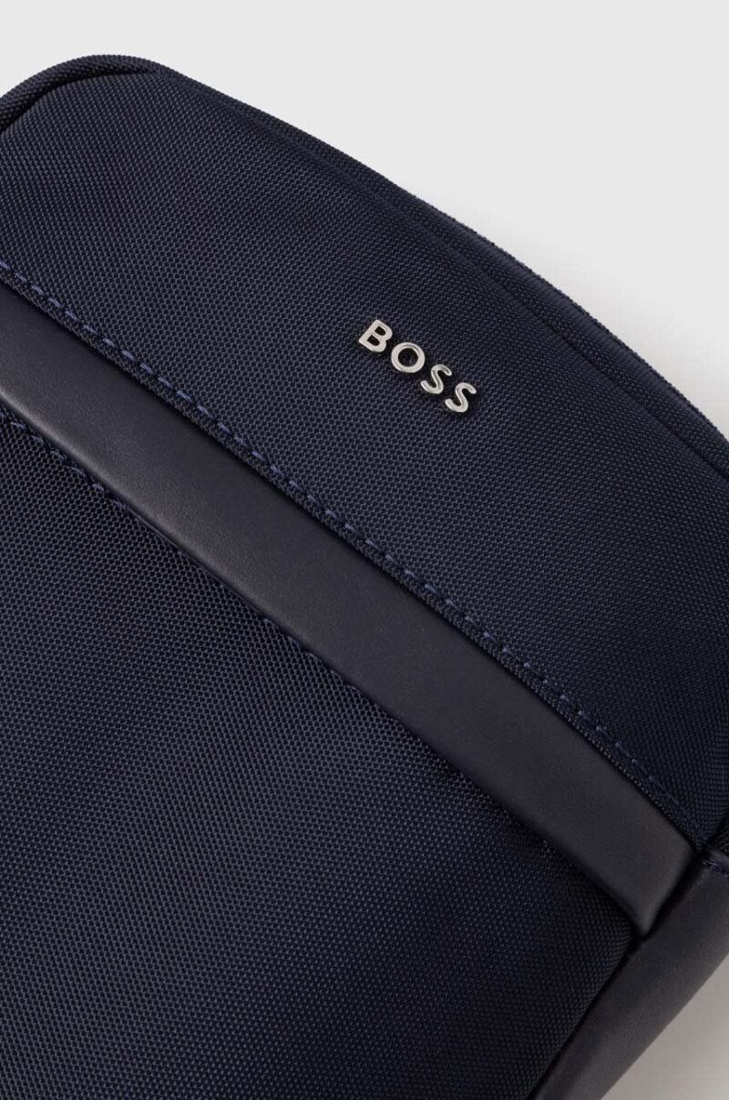 BOSS borseta culoarea negru preţ