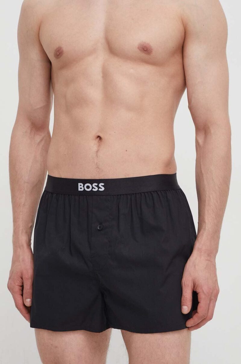 BOSS boxeri de bumbac 2-pack culoarea bej 50496091 preţ