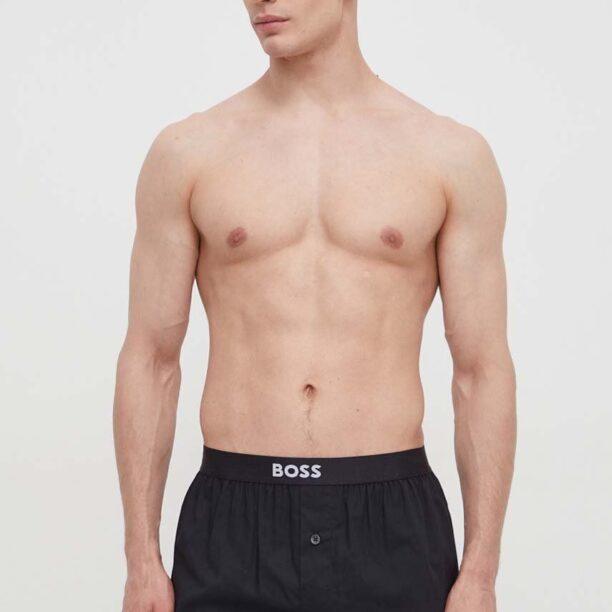 BOSS boxeri de bumbac 2-pack culoarea bej 50496091