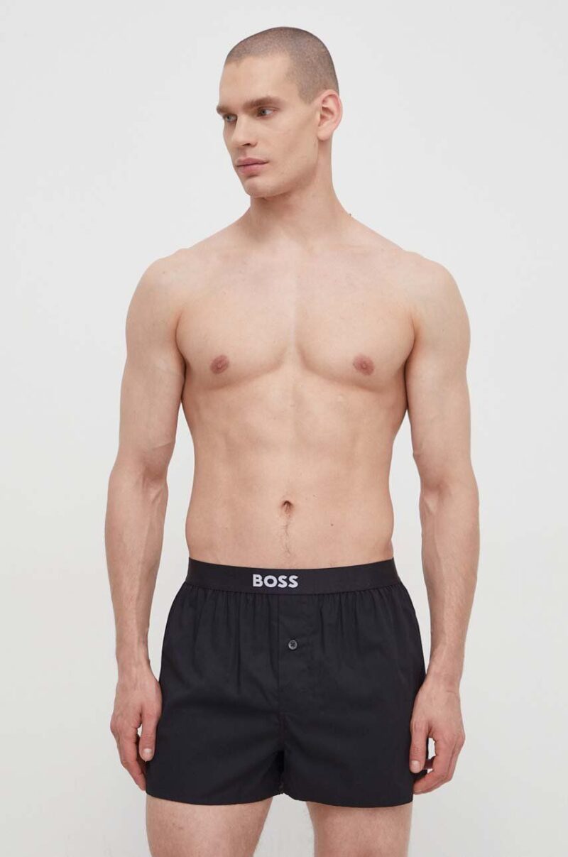 BOSS boxeri de bumbac 2-pack culoarea bej 50496091