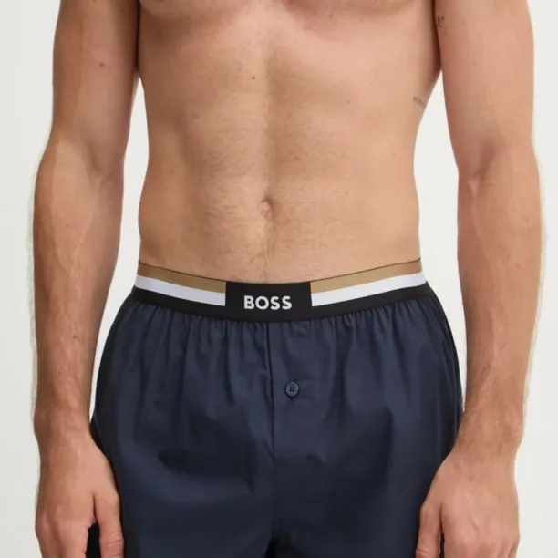 BOSS boxeri de bumbac 2-pack culoarea turcoaz