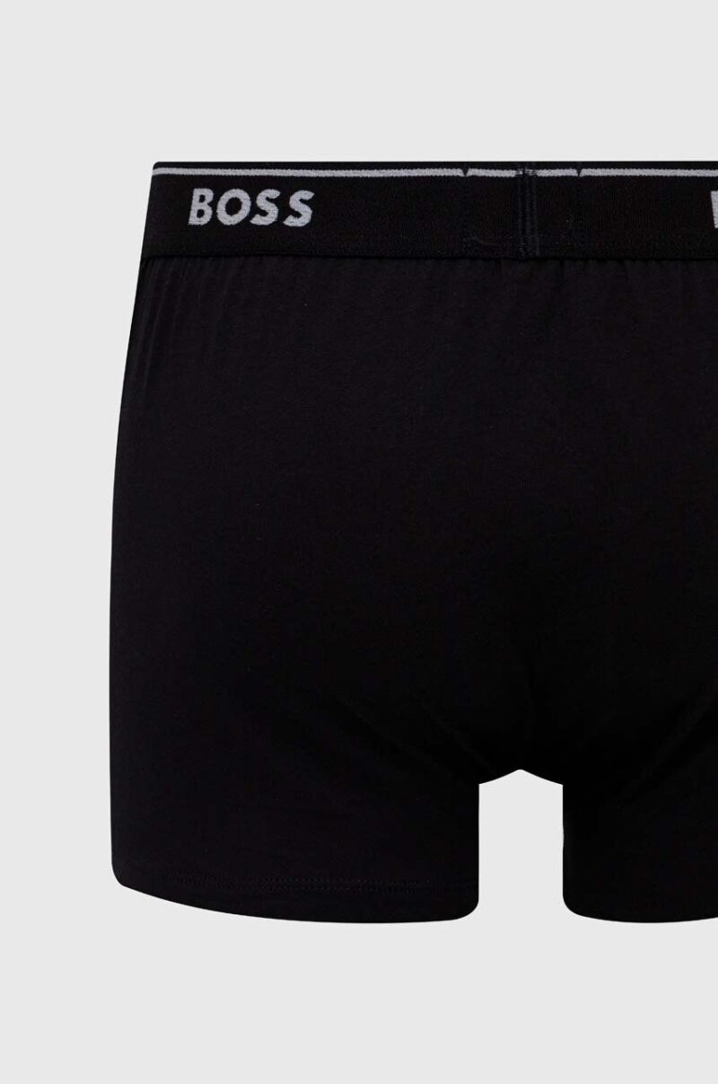 BOSS boxeri de bumbac 3-pack culoarea negru 50475685 preţ