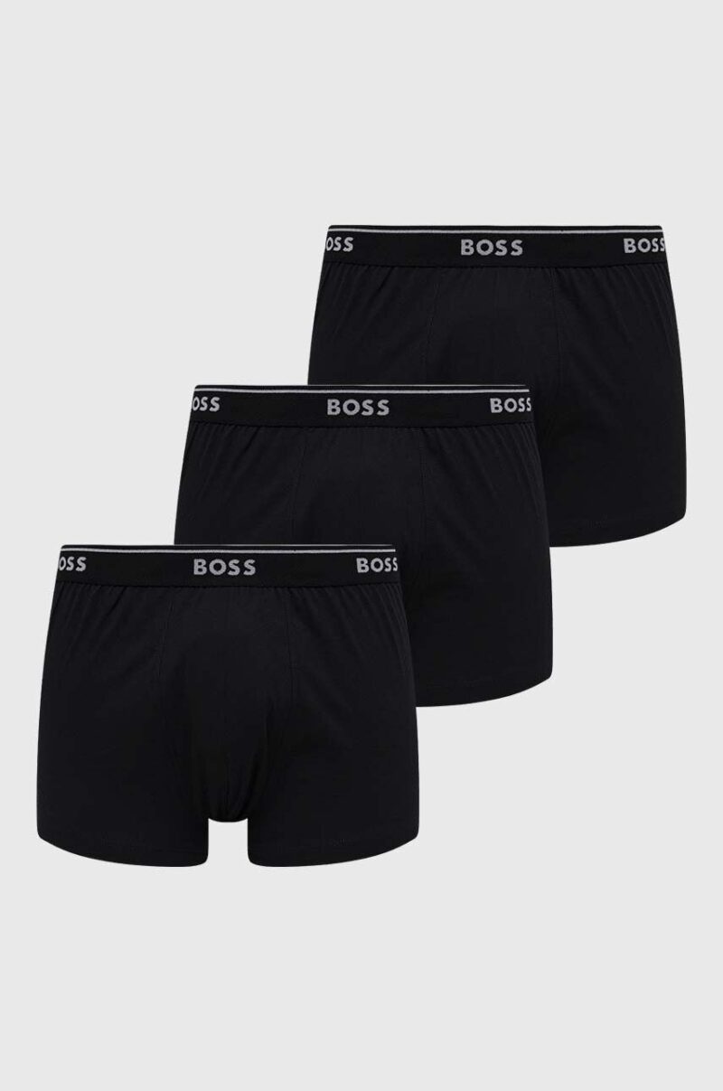 BOSS boxeri de bumbac 3-pack culoarea negru 50475685