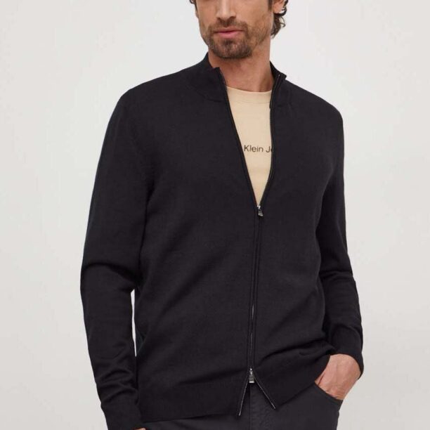 BOSS cardigan din lână culoarea negru 50468254