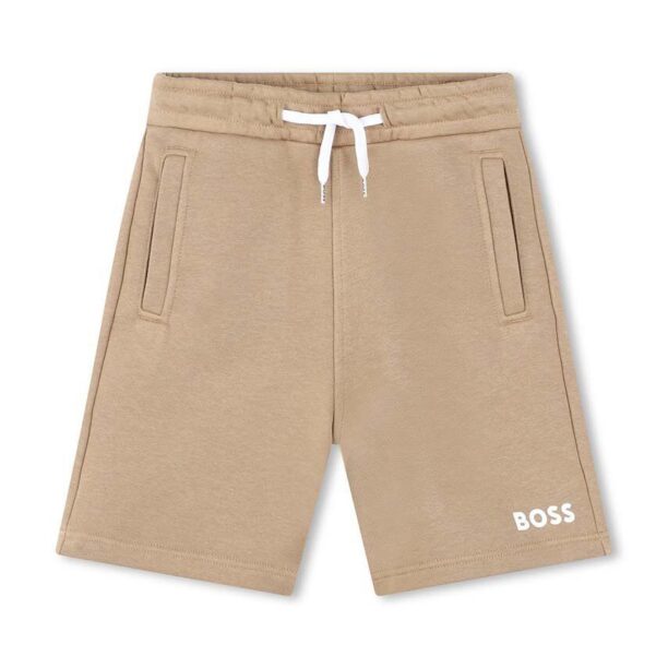 BOSS pantaloni scurti copii culoarea bej