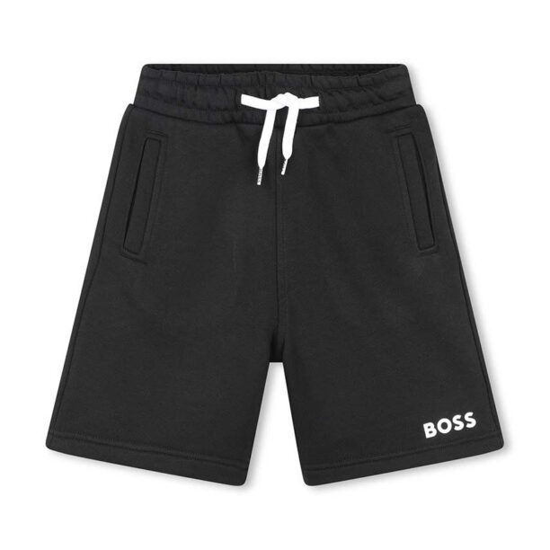 BOSS pantaloni scurti copii culoarea negru