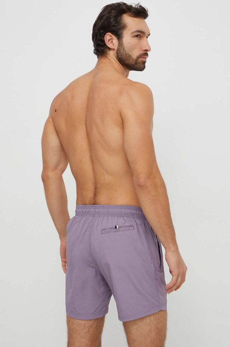 BOSS pantaloni scurți de baie culoarea violet 50469594 preţ