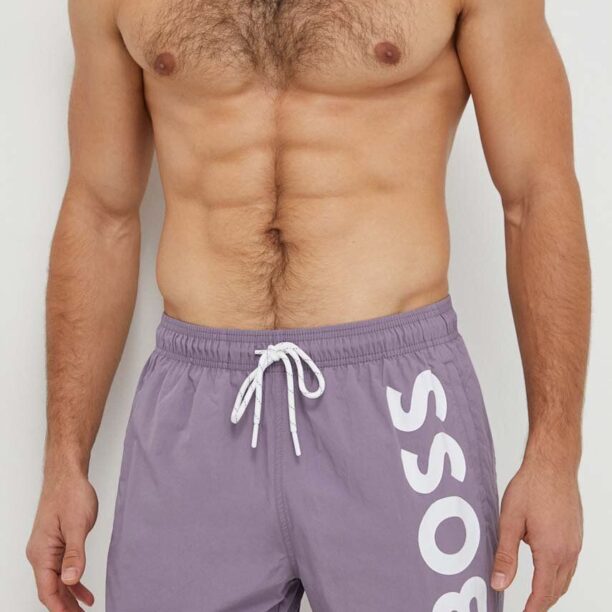 BOSS pantaloni scurți de baie culoarea violet 50469594